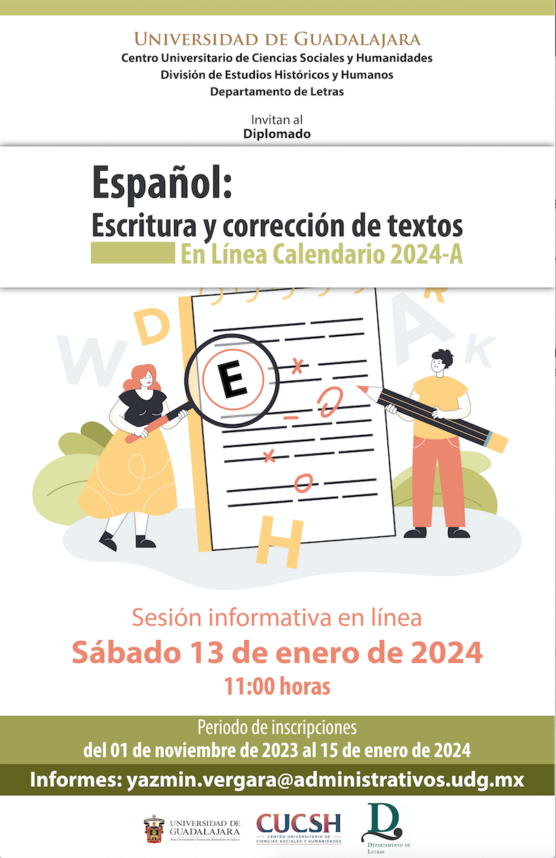 Diplomado: . Español: Escritura y corrección de Textos. Calendario