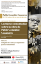 Coloquio Internacional, Pablo González Casanova: A 100 años de su nacimiento, invita a la Mesa de Trabajo: “El legado de Cuba y el Zapatismo para la humanidad”