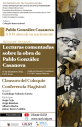 Coloquio Internacional, Pablo González Casanova: A 100 años de su nacimiento, invita a Conferencia Magistral y Clausura del Coloquio