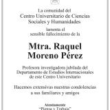 Mtra. Raquel Moreno Pérez