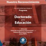 Reconocimiento al Programa del Doctorado en Educación